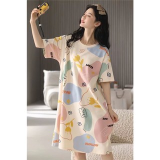 Đầm Ngủ Dáng Dài Vừa Kích Thước Lớn Phong Cách Công Chúa Dễ Thương Ngọt Ngào Thời Trang Mùa Hè Cho Nữ