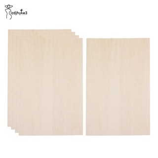 Set 5 Tấm Gỗ Balsa Chưa Hoàn Thiện Dùng Làm Đồ Thủ Công DIY