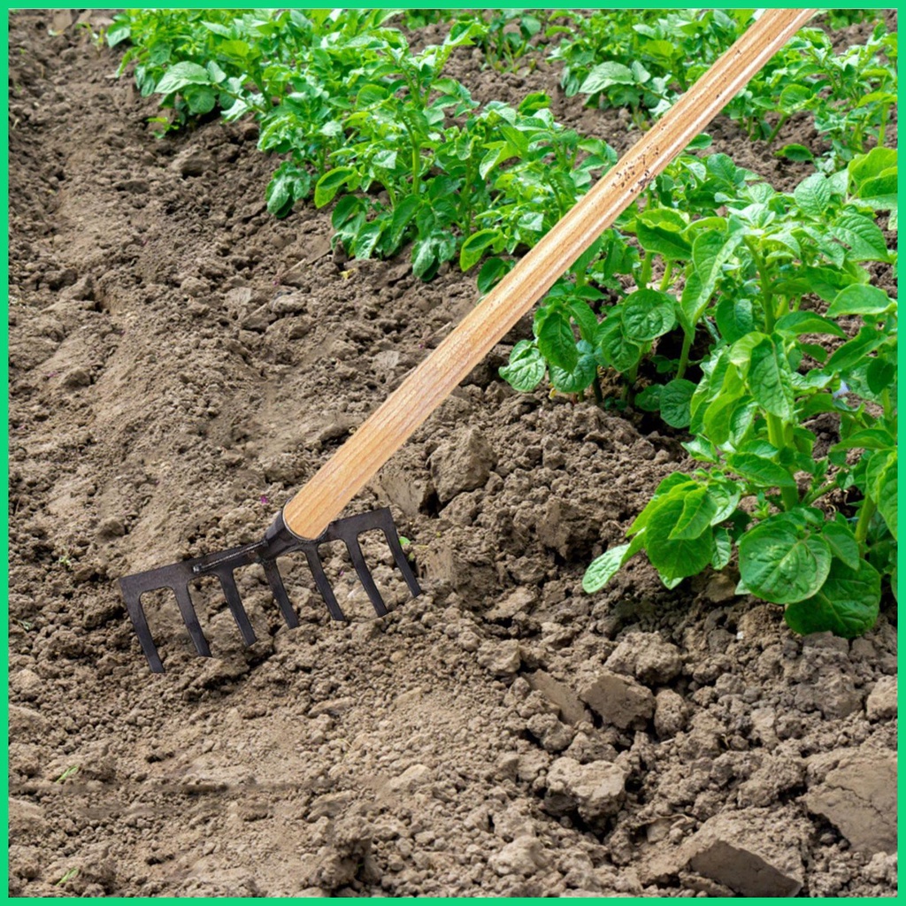 Cây Cào Đất Bằng Thép Carbon Chịu Được Sức Nặng Có Răng Sắc Bén Thay Thế Tiện Dụng Cho Sân Vườn