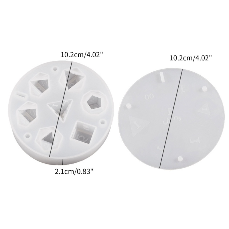 Un * dices art craft khuôn tinh thể epoxy resin khuôn dices trò chơi kỹ thuật số khuôn silicone