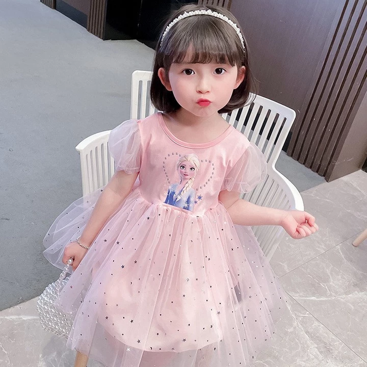 Kids' New Cotton Dress Esct Sequins – 7