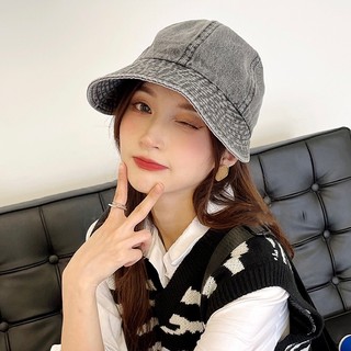 Nón Tai Bèo Vải Denim Vành Rộng Dây Rút Chống Nắng Có Thể Điều Chỉnh Thời Trang Mùa Hè Cho Nam Và Nữ