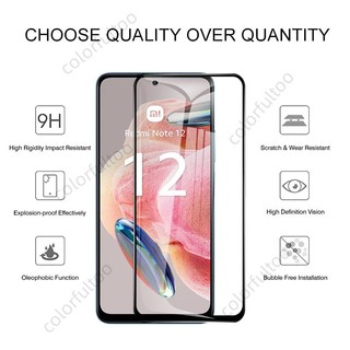 Kính Cường Lực 2 Trong 1 HD Bảo Vệ Toàn Màn Hình Cho Xiaomi Redmi Note 12 Pro 5G Note12Pro Note12 4G 5G 9H