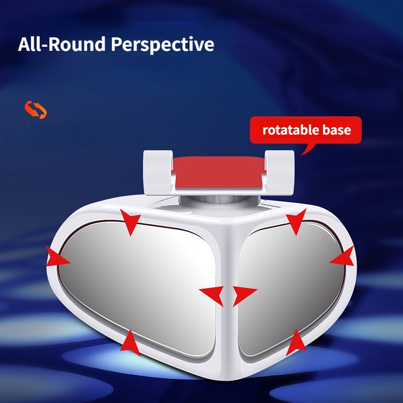 Gương Chiếu Hậu Xoay 360 Độ Cho Xe Hơi° Gương Chiếu Hậu Tròn Nhỏ HD Góc Rộng Có Thể Điều Chỉnh Hỗ Trợ Đảo Chiều