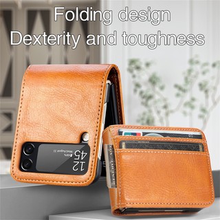 Samsung Galaxy Z Flip 4 Z Flip 3 Ví Đựng Ảnh Bao Da Thẻ Tín Dụng Holde Vỏ Z Flip 7 6 Business Hard Pc Cover