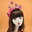 Woke Bướm Fascinator Mũ 3d Bướm Đầu Bướm Mũ Đảng Mũ Bướm HairBand Bướm Tóc Hoo