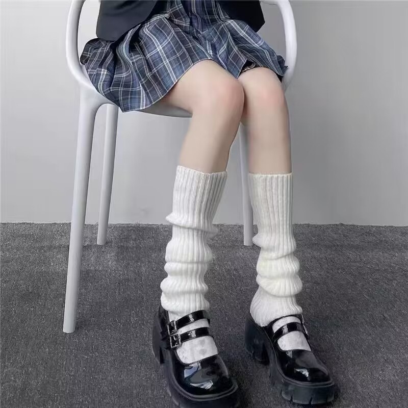Vớ Dệt Kim Dài Qua Gối Giữ Ấm Chân Vào Mùa Đông Phong Cách Lolita Hàn Quốc Cho Nữ - PK07