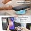 RFID Vỏ Cho Samsung A14 A34 A54 A13 A23 A33 A53 A73 A04 Bao Da Điện Thoại Nắp Lật Kiêm Ví Đựng Thẻ Không Dây