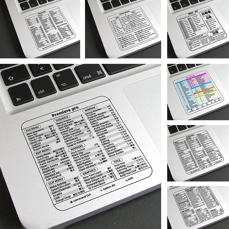 Miếng Dán Trong Suốt Cho Laptop 8 * 8cm Tương Thích Với MAC OS / Windows Shortcut
