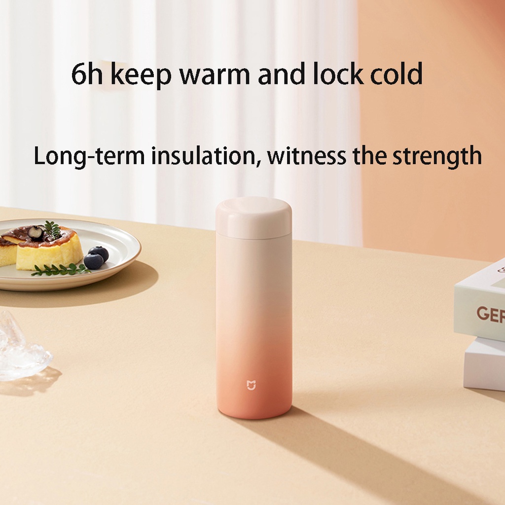 Bình Nước Giữ Nhiệt Xiaomi Mijia Xoay 316 Thiết Kế Theo Phong Cách Hoàng Hôn Núi Tuyết