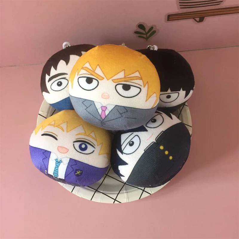 HK1 Mob Psycho 100 Búp Bê Sang Trọng Quà Tặng Cho Trẻ Em Ba Lô Mặt Dây Chuyền Teruki Shigeo Arataka Đồ Chơi Nhồi Bông Cho Trẻ Em Móc Khóa KH1