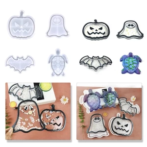 Mya Halloween Bí Ngô Bát Coaster Khay Khuôn Silicon Nhựa Dính Đúc Khuôn