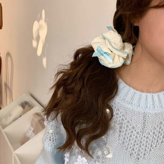 MEOWU Cột tóc Scrunchies Bông Hoa Nơ Phong Cách Hàn Quốc Giành Cho Nữ
