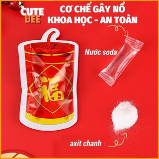 Đồ chơi PHÁO NÉM cầm tay CUTE BEE tiếng kêu to, chất liệu an toàn cho trẻ nhỏ - Pháo chanh, pháo soda, pháo giấy