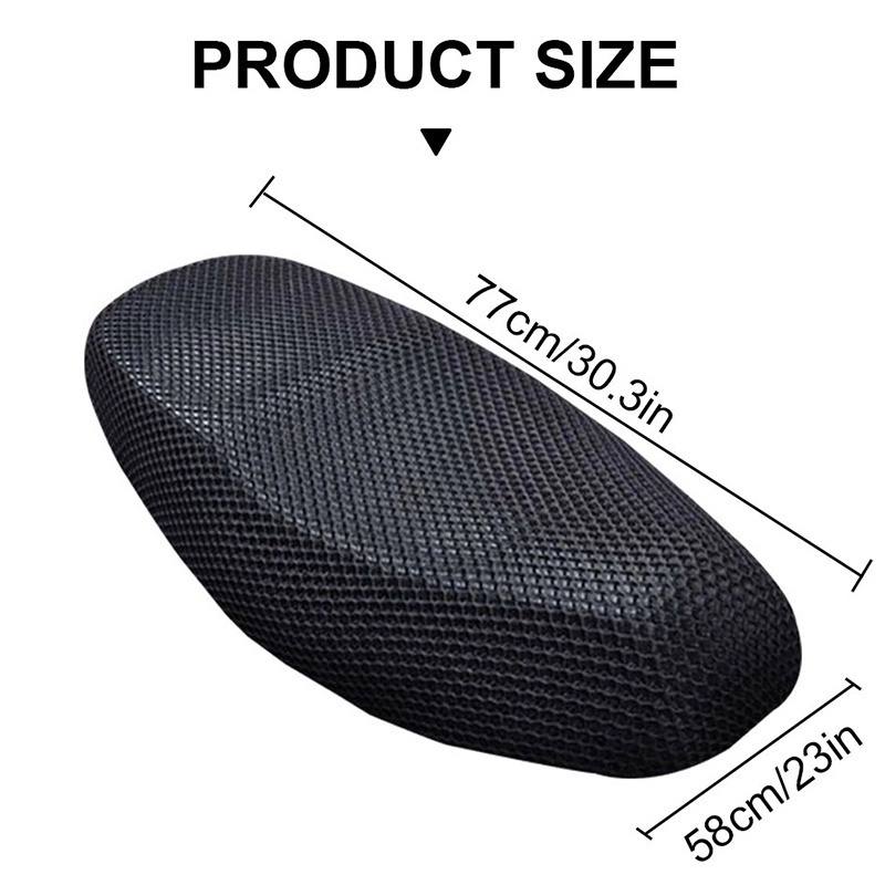 Seametal đệm xe máy bọc ghế lưới tổ ong cách nhiệt thoáng khí đệm không khí chống trượt ghế chống nắng bảo vệ mùa hè