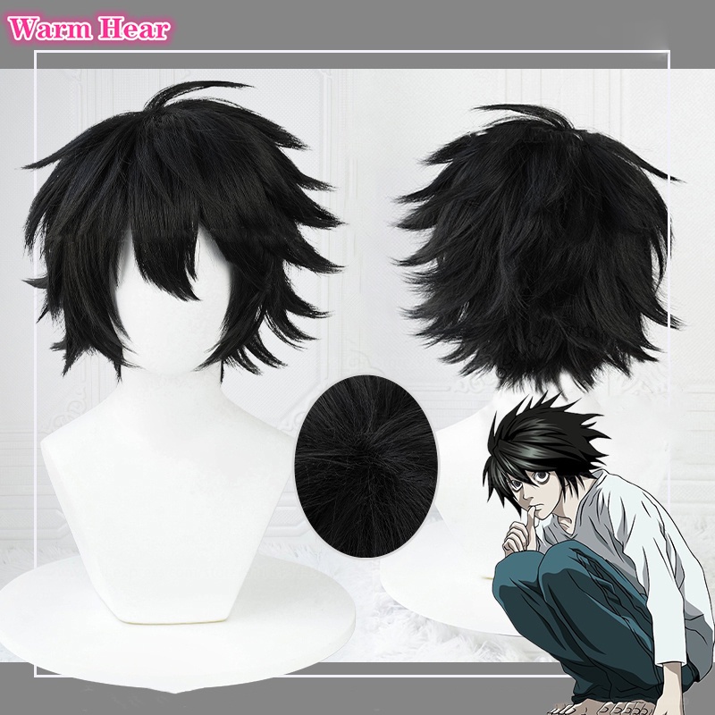 isscoo l lawliet cosplay tóc giả anime death note