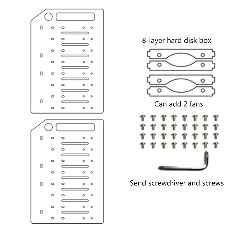 MIS 3 5 Trong DIY Acrylic Đĩa Cứng Giá Đỡ Bay Để Bàn Máy Tính Bên Ngoài Ổ Cứng Kệ Giá HDD Hộp Bảo Quản Sắp Xếp f