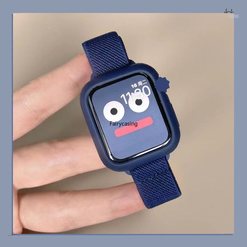Khóa trượt Dây Nylon cho Apple Watch Band 49mm Ultra 44mm 45mm 42mm 4 3 2 1 Vòng đeo tay đồng hồ thông minh eo nhỏ iWatch Series 11 10 9 8 7 6 5 SE 8 40mm 41mm 38mm