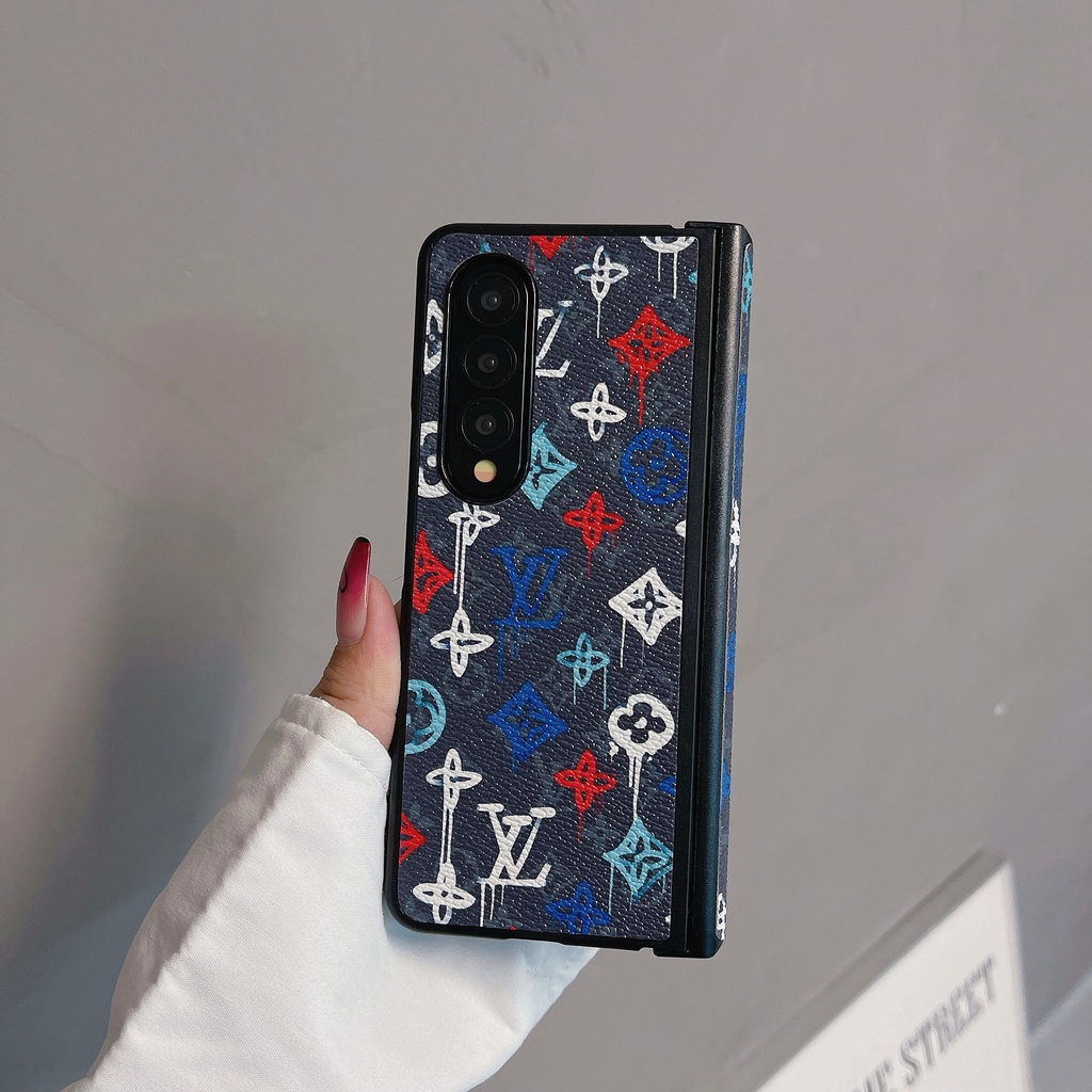 Ốp Điện Thoại Họa Tiết Graffiti Vintage Sang Trọng Cho Samsung Galaxy Z Fold 6 5 4 3 Phong Cách Xu Hướng Vỏ Chống Sốc Cho Z Fold6 5G Thiết Kế Độc Đáo Bao Gồm Tất Cả Vỏ Bảo Vệ