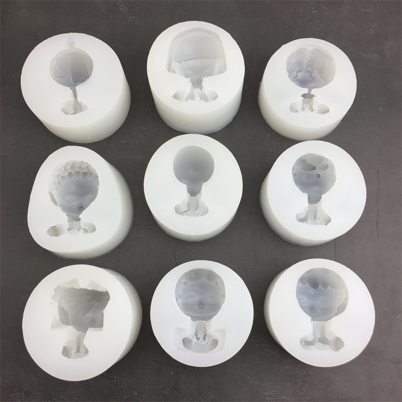 Khuôn Silicon Làm Xà Phòng / Nến Hình Búp Bê Hoạt Hình