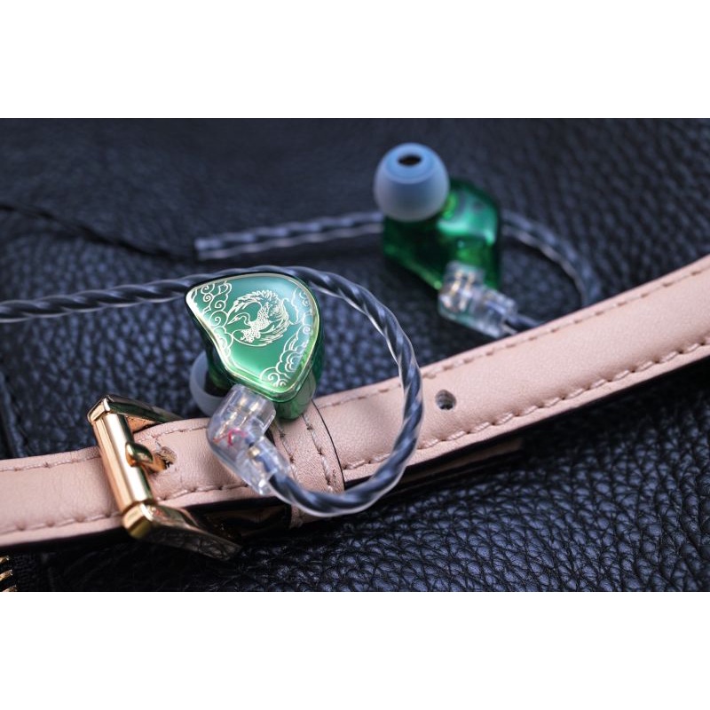 Tai Nghe IEM 0.78 2pin Tangzu Wan er 10mm Màu Xanh Ngọc Bích