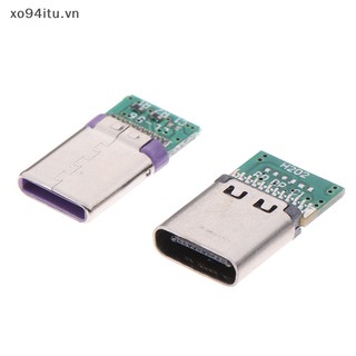 Set 5 Dây Cáp Nối Đầu Cái / Đực XOITU 12 / 24 Pin Sang Đầu Đực Hỗ Trợ Bảng Mạch PCB USB 3.1 Type C