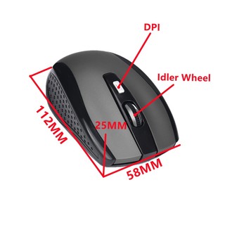 Chuột Không Dây Chơi Game 2.4GHz Cho PC Laptop luyoo27