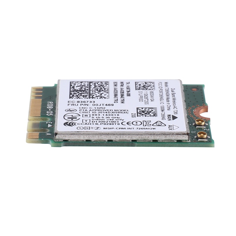 1 Cái AC7265 7265NGW Thẻ WiFi FRU00JT469 802.11AC NGFF BT4.0 Phụ tùng thay thế Phụ kiện cho dòng E550 E455 E555