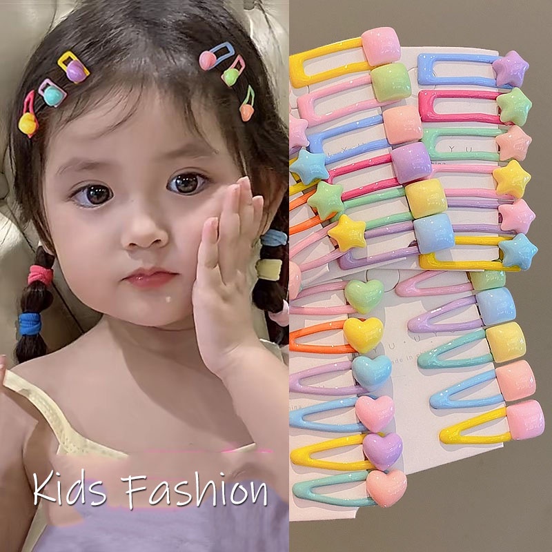 Set 6 Kẹp Tóc Nhỏ Nhắn Dễ Thương Cho Bé Gái