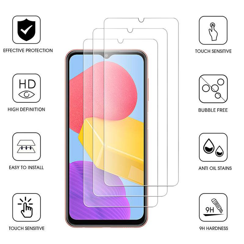 3 Bộ Phim Kính Cường Lực HD Cho Samsung Galaxy C9 C7 C5 Pro C8 A03s A02 A02s A04s on7 on6 on5 G6000 Bảo Vệ Màn Hình Cho Samsung Grand DUOS Neo Max Prime Plus 2 A04 A03 A2 A01 Core