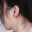 DARON Khuyên Tai Gothic Tròn Bóng Spike Nón Đầu Nữ Trang Sức Thời Trang