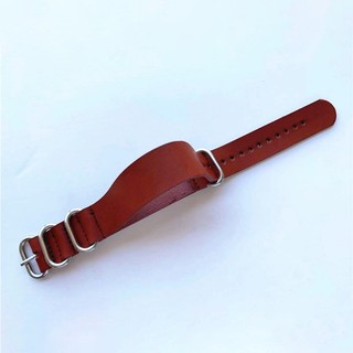 Dây đeo bằng da PU Nato 18mm 20mm 22mm 24mm Zulu Dây đeo đồng hồ da bò nhân tạo cổ điển có khóa bốn vòng