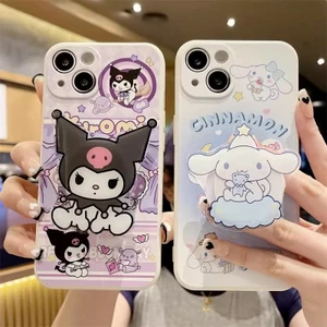 Ốp Lưng Cho Samsung Galaxy M35 M55 M15 M14 M54 M23 M33 M53 M52 M11 M12 M02 M32 M22 A02S A12 A22 A02 A10S Note 20 Ultra 10 9 8 Ốp Điện Thoại Kuromi Cinnamoroll Dễ Thương Có Chân Đế