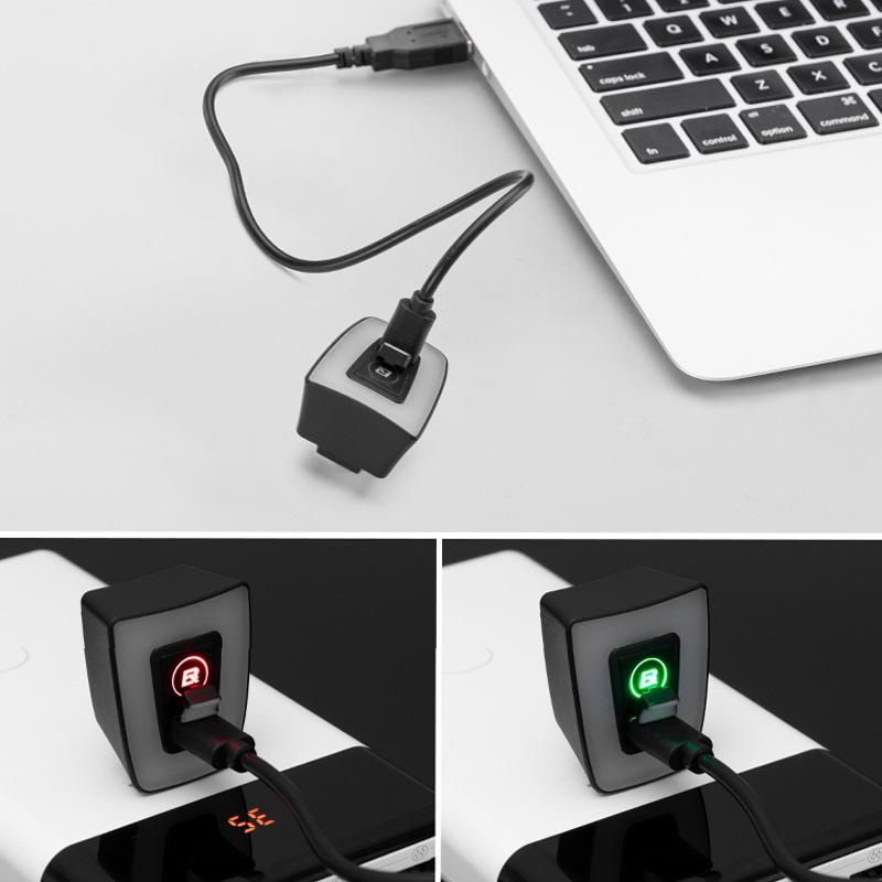Rockbros Đèn Chiếu Hậu Chống Thấm Nước Sạc USB Cho Xe Đạp