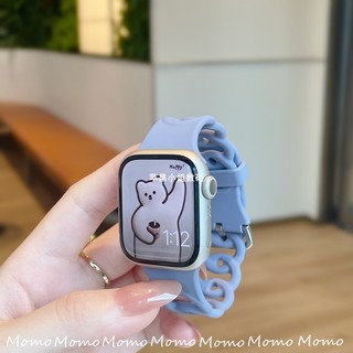 Vòng Đeo Tay Thể Thao Mềm Hình Bánh Donut Cho apple watch Series 7 6 5 4 3 2 45mm 41mm 44mm 38mm 42mm