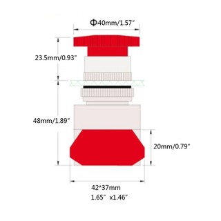 Nút Nhấn Khẩn Cấp LAY37 LAY7 PBC-Y090-11ZS