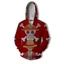 SY3 ONE PIECE Áo Khoác Luffy Gear Cosplay Unisex Top Dài Tay Dây Kéo Áo Khoác Thời Trang Anime Casual 3D Áo Khoác Ngoài Plus Kích Thước