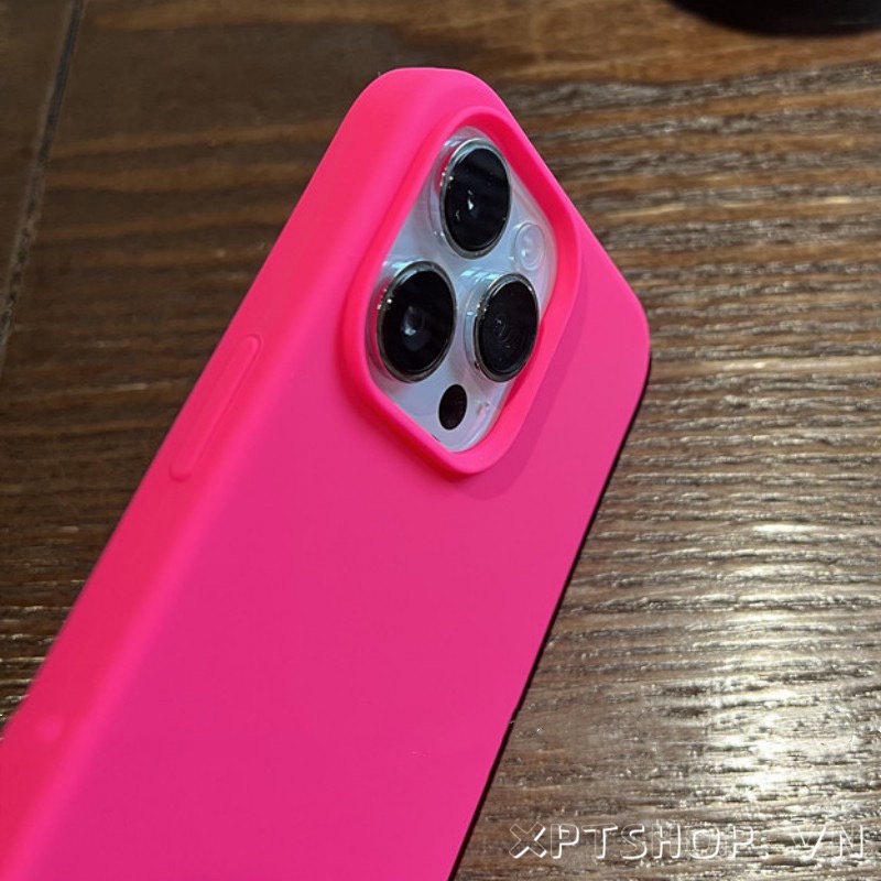 Ốp điện thoại silicon lỏng màu hồng Firefly đơn giản cho iPhone 17ProMax 16Plus 15ProMax 14 13 12 11 Pro Max Bảo hiểm toàn diện Vỏ mềm bảo vệ chống sốc