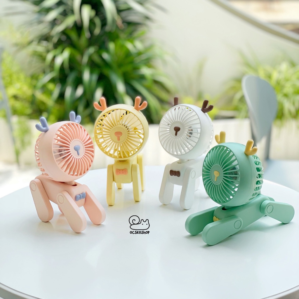Quạt USB Động vật đeo nơ