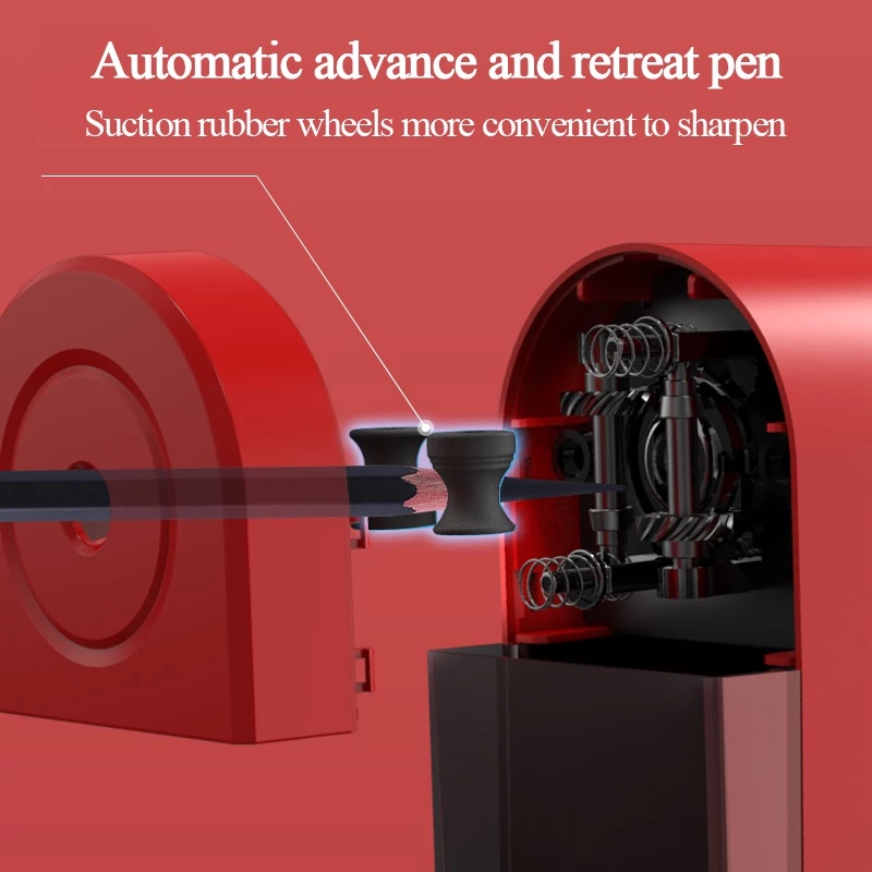 Máy mài bút chì Tenwin Phác thảo Tay quay / Máy mài bút chì quay Trường học Máy mài cơ Dụng cụ dao B