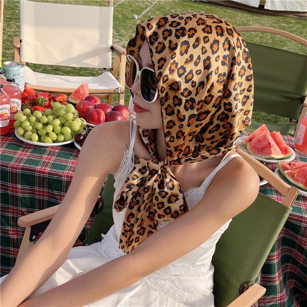 FUHUIOT Mũ Turban Mỏng Cho Nữ, Phong Cách Bohemian Với Họa Tiết Hoa Và Màu Trơn, Chống Nắng Mùa Hè