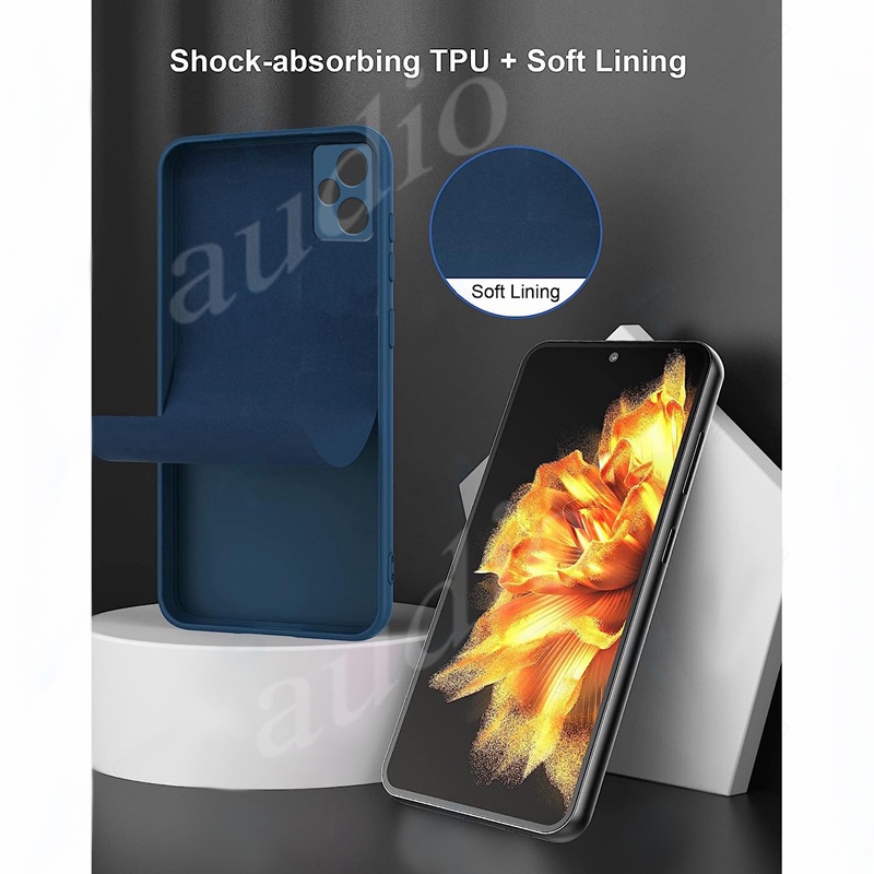 Ốp lưng silicon TPU vuông chính hãng chống sốc cho Realme C65s/C61/C65/C61 4G/C65s NFC 2024