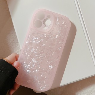 Ốp Điện Thoại Mềm Họa Tiết Vỏ Sò Màu Hồng Cho IPhone 14 14pro Max 14plus 13 13pro 13mini 12 11 Pro Max IX XR SE2 I8 Plus