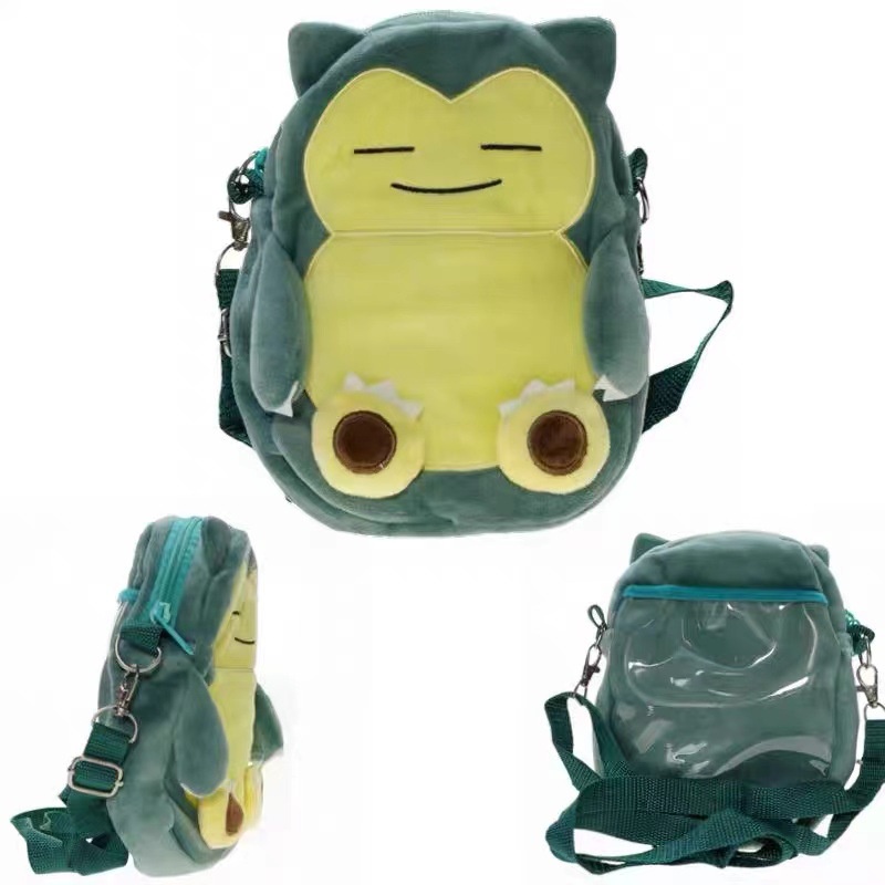 YT2 Pokemon Trẻ Em Sang Trọng Túi Đeo Vai Pikachu Snorlax Psyduck Charmander Học Quà Tặng Cho Trẻ Em Học Sinh Túi Du Lịch TY2