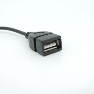 Dây Cáp OTG Chuyển Đổi Âm Thanh Aux 3.5mm Đầu Cắm 3.5mm Sang Cổng Cắm Usb Cho Xe Hơi 20cm