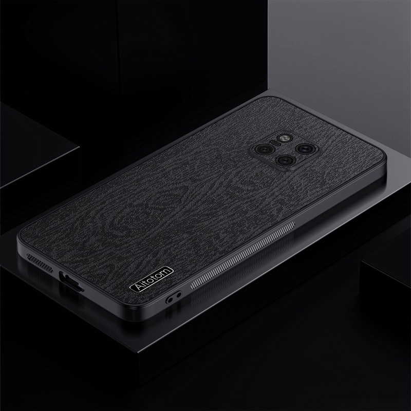 Bao Da Điện Thoại Họa Tiết Vân Gỗ Bảo Vệ Cho huawei mate 20 / mate 20 pro Ốp