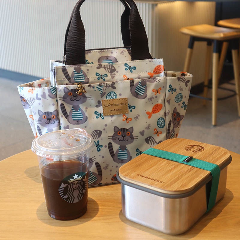 Túi hộp cơm Bento vải Oxford cách nhiệt, đựng cơm trưa/dã ngoại