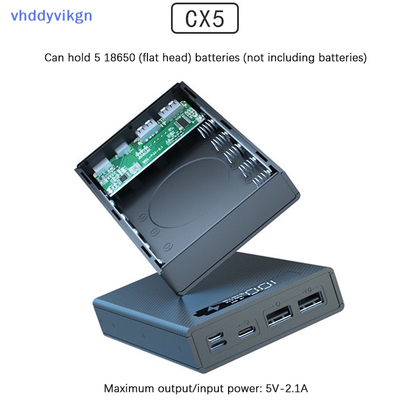 Vỏ Sạc Điện Thoại Không Dây Tháo Rời Được DIY 5 * 18650