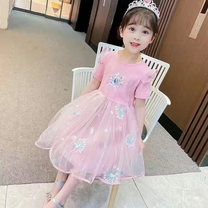 Kids' New Cotton Dress Esct Sequins – 4