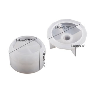 Flgo Tròn Hộp Đựng Nhựa Khuôn Hộp Bảo Quản Khuôn Silicon Sắp Xếp Khuôn Cho DIY Nhựa Epoxy Trượng Giá Đỡ Trang Trí Nhà